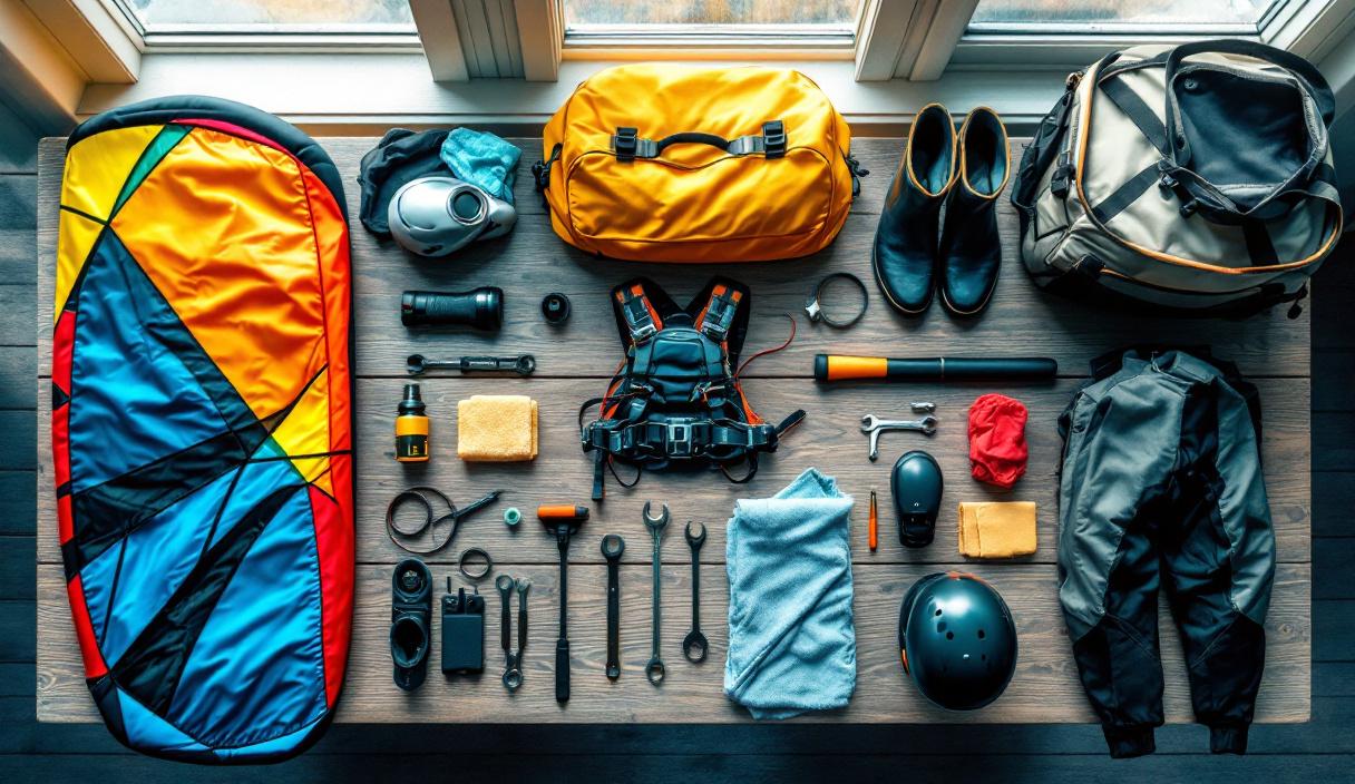 organiser voyage kitesurf - Préparer votre matériel de kitesurf