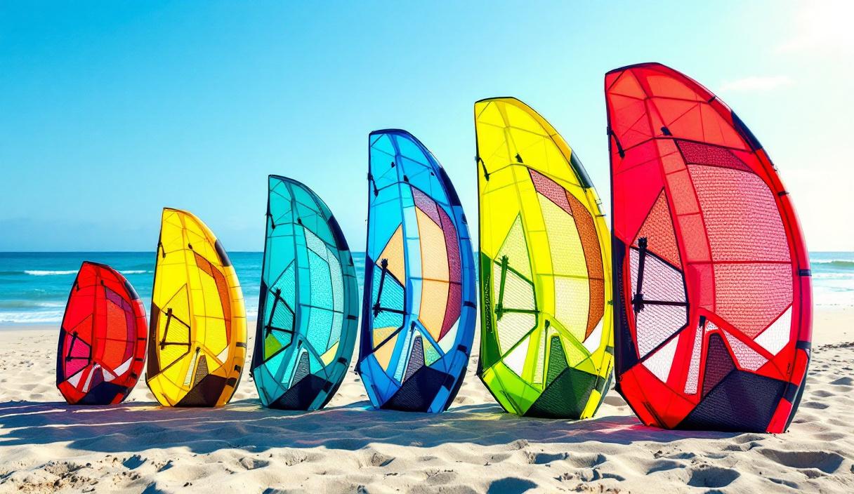 types d'ailes de kitesurf - Choisir la taille d'aile adaptée à votre profil