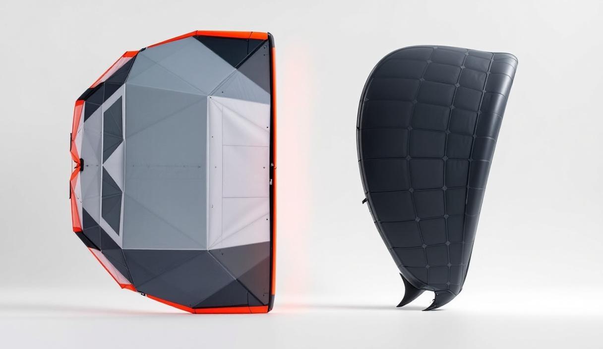 évolution matériel kitesurf - Évolution des ailes et de la structure