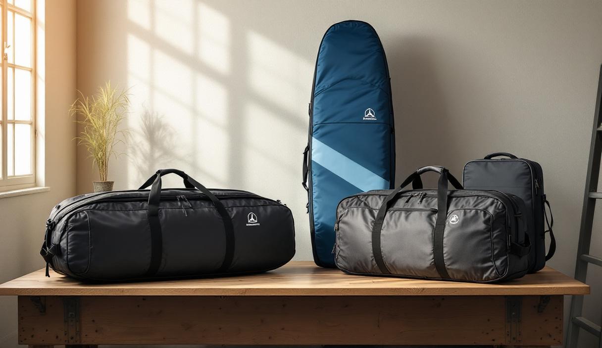 sac voyage kitesurf - Les meilleures marques de boardbags : Mystic, Ion, Duotone et Manera