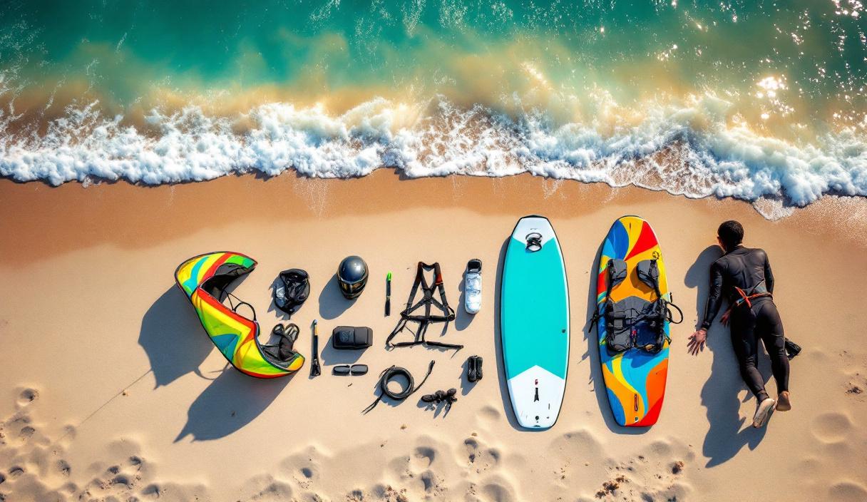 premier cours de kitesurf - Le matériel kitesurf essentiel pour votre premier cours