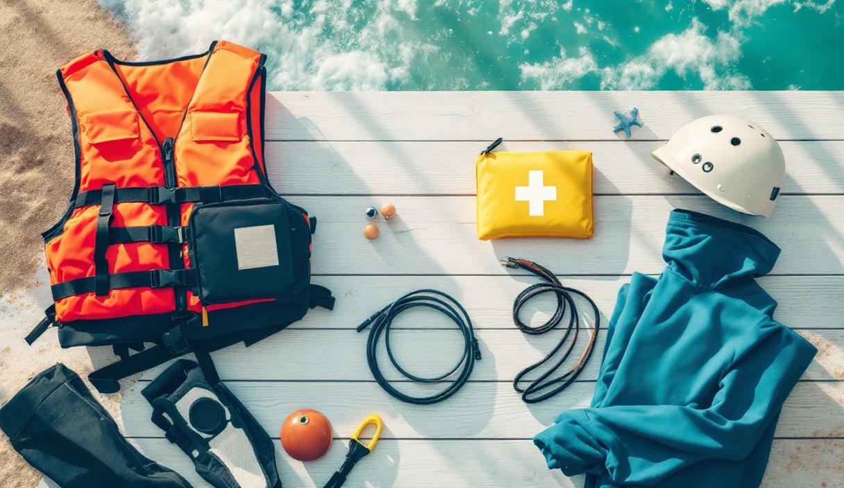 kitesurf seul précautions - Équipements de sécurité obligatoires pour le kitesurf