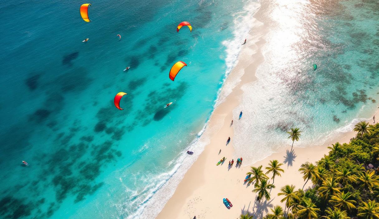meilleure saison kitesurf - Les meilleurs spots kitesurf des Caraïbes